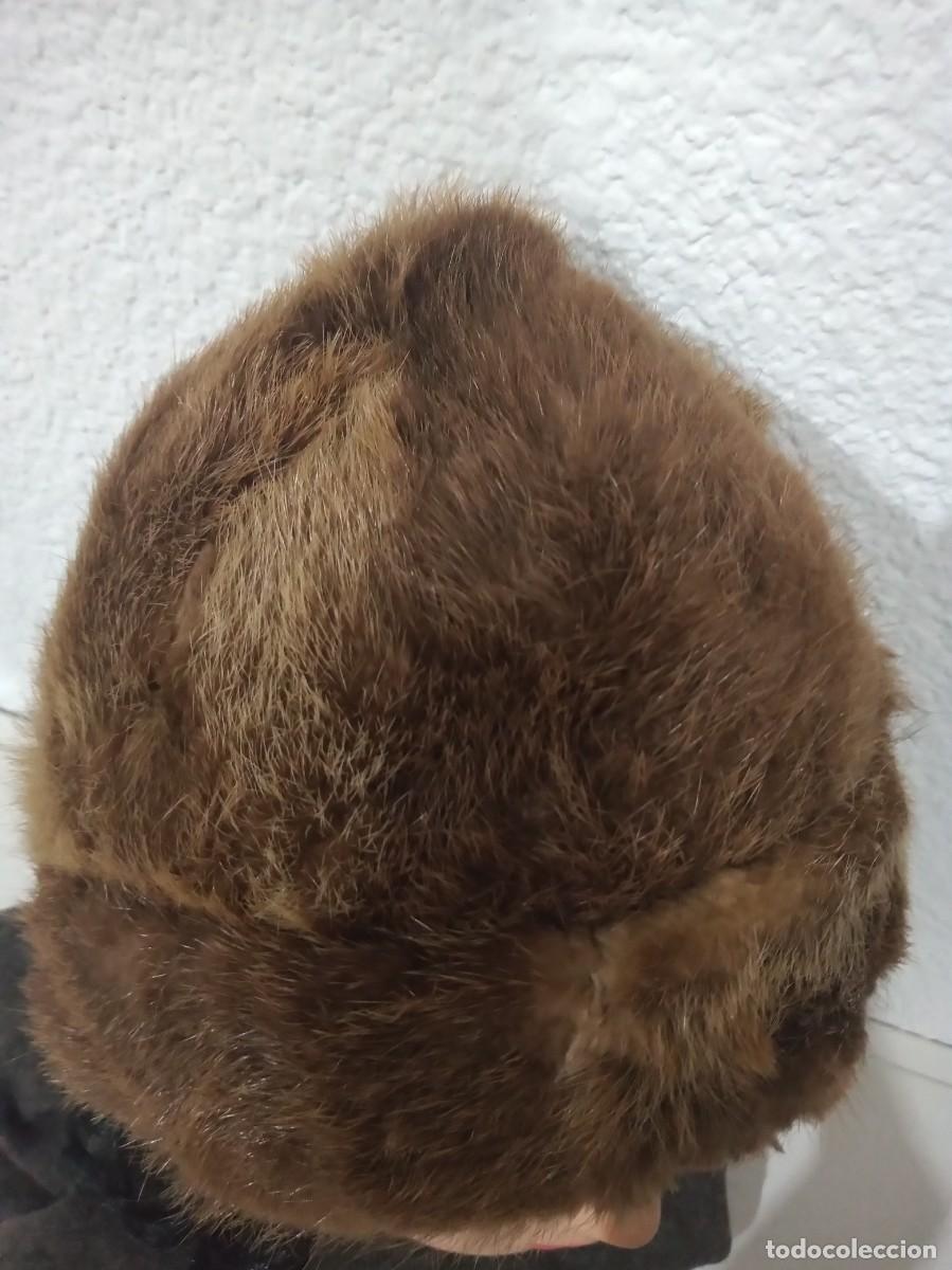 Antig&uuml;edades: ANTIGUO GORRO DE PIEL GENUINA - Foto 5