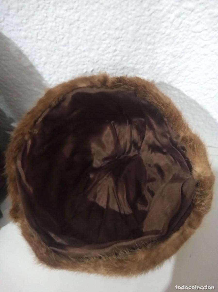 Antig&uuml;edades: ANTIGUO GORRO DE PIEL GENUINA - Foto 7