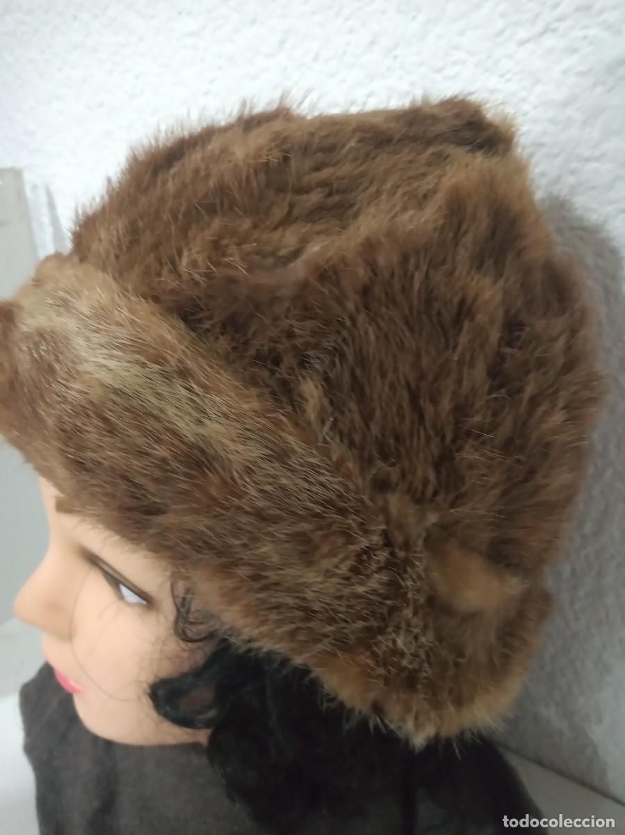 Antig&uuml;edades: ANTIGUO GORRO DE PIEL GENUINA - Foto 3