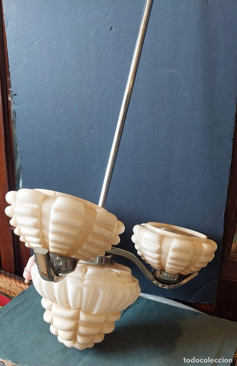 Antig&uuml;edades: L&aacute;mpara de techo art deco - Foto 3
