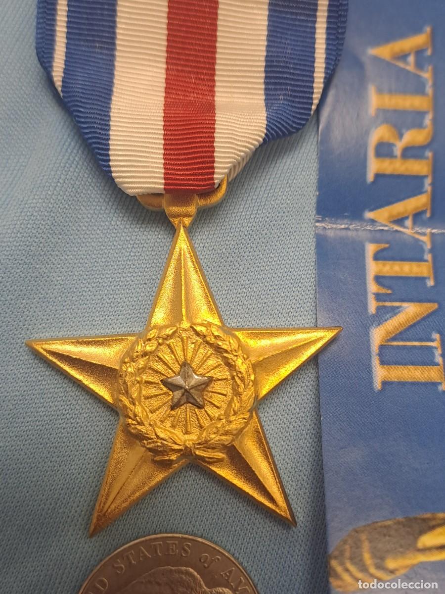 Antig&uuml;edades: Medalla EEUU servicios distinguidos Silver Star - Foto 1