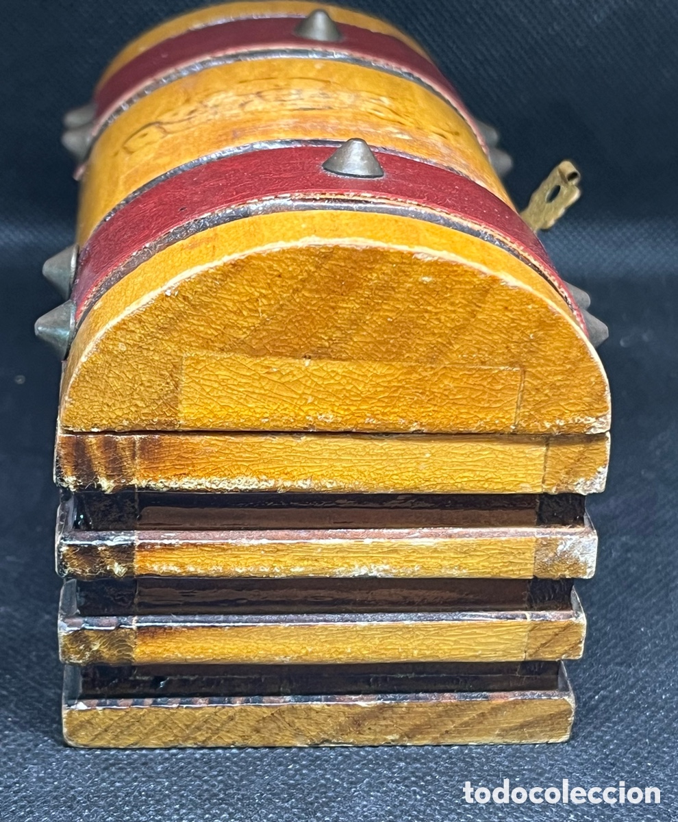 Antig&uuml;edades: CAJA-COFRE DE MADERA CON ADORNOS - Foto 15