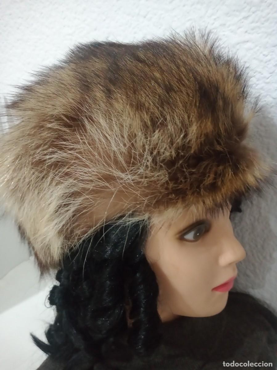 Antig&uuml;edades: ANTIGUO GORRO DE PIEL GENUINA - Foto 1