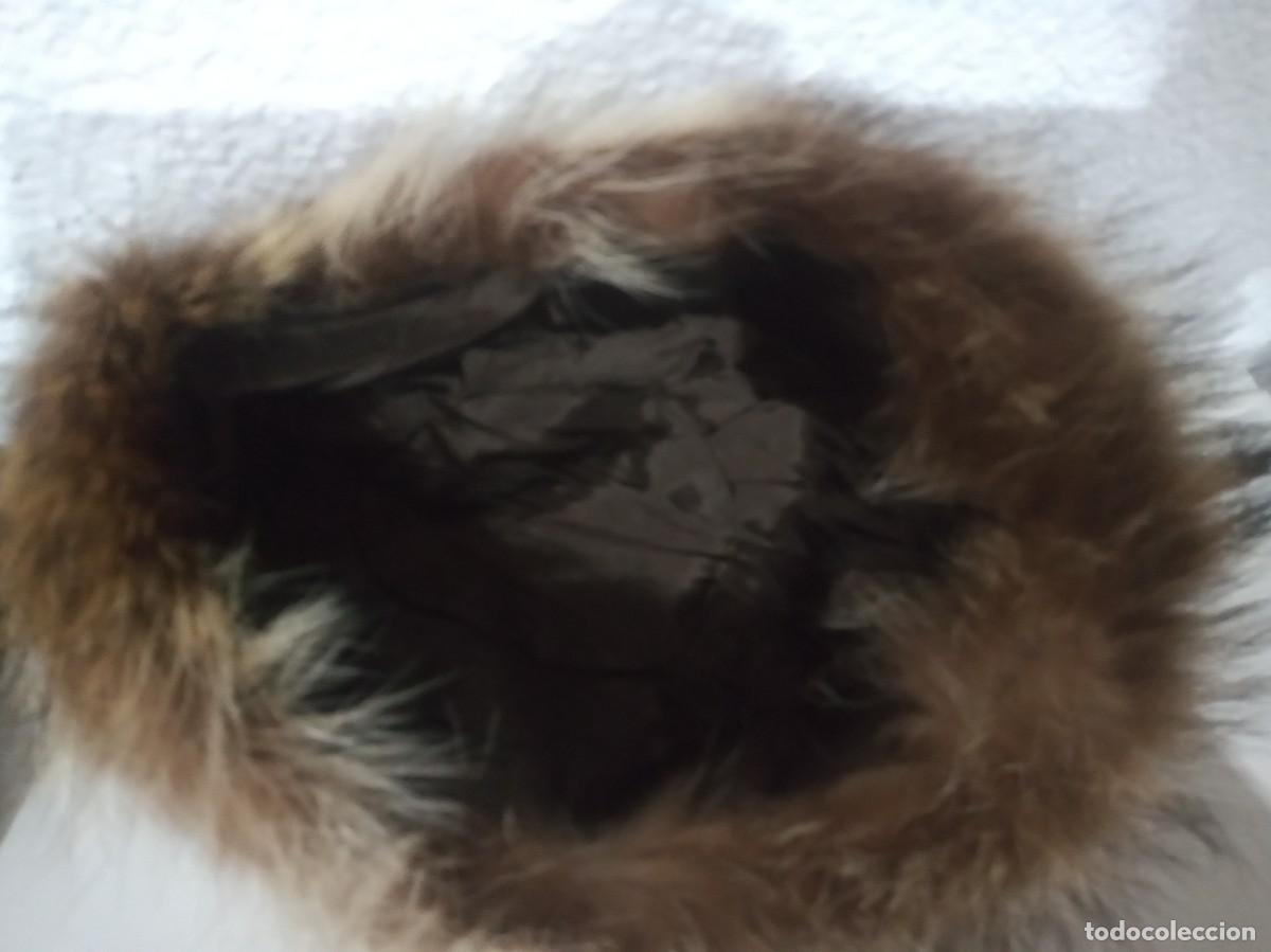 Antig&uuml;edades: ANTIGUO GORRO DE PIEL GENUINA - Foto 7