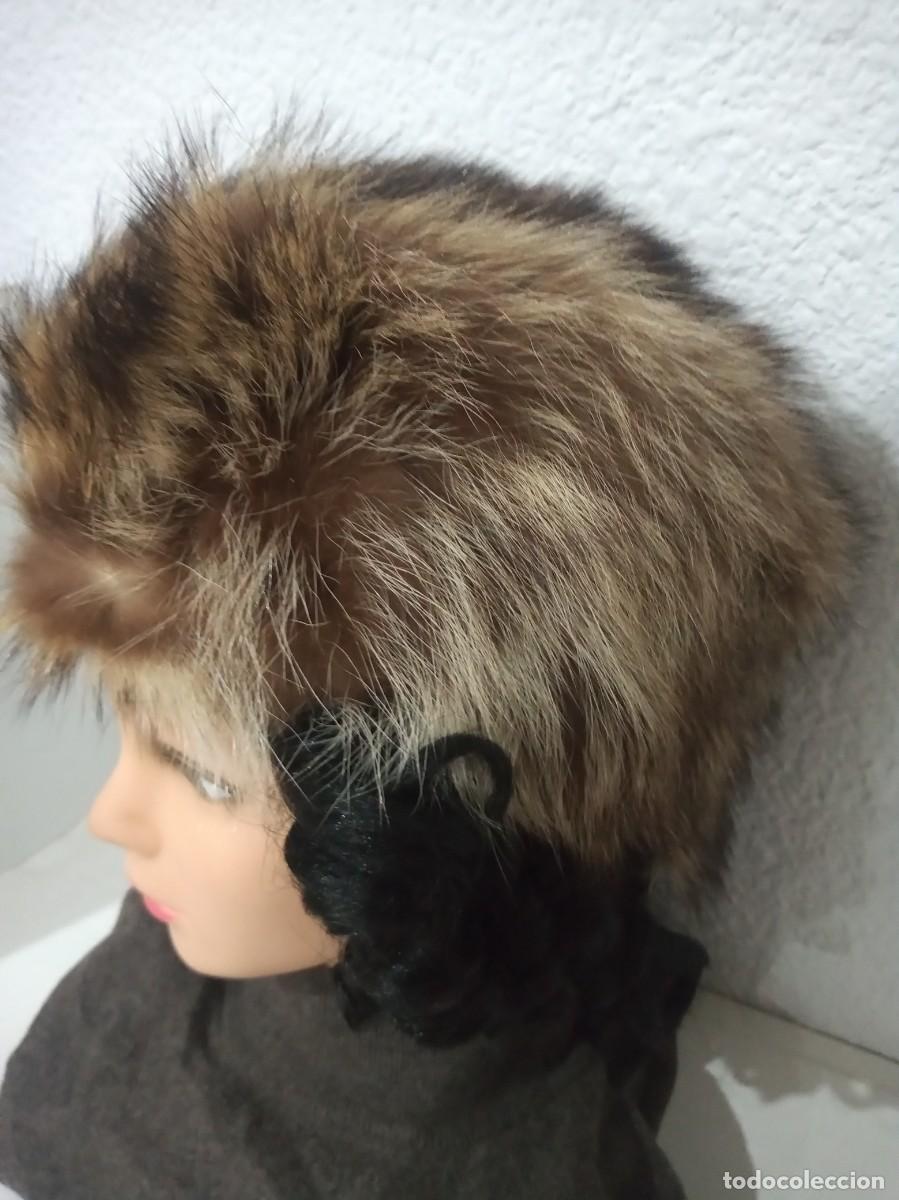Antig&uuml;edades: ANTIGUO GORRO DE PIEL GENUINA - Foto 2