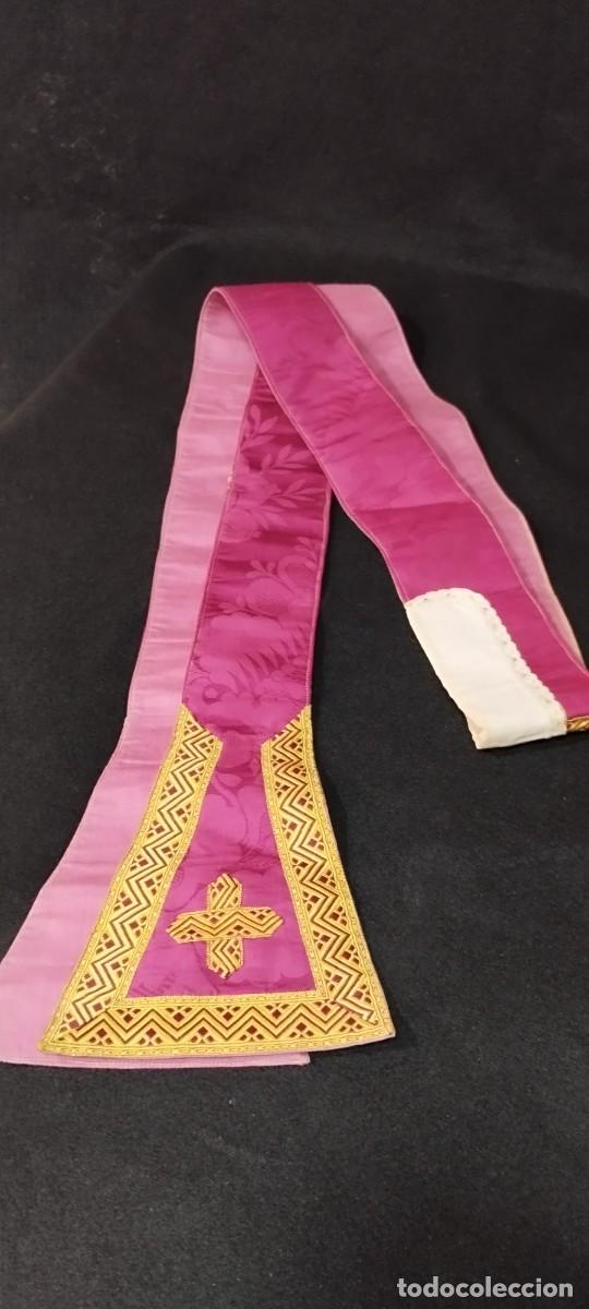 Antig&uuml;edades: ESTOLA SACERDOTAL ROSA - Foto 2