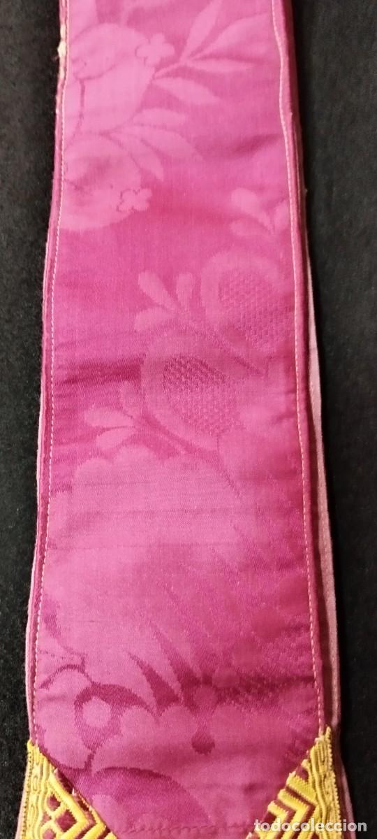 Antig&uuml;edades: ESTOLA SACERDOTAL ROSA - Foto 4