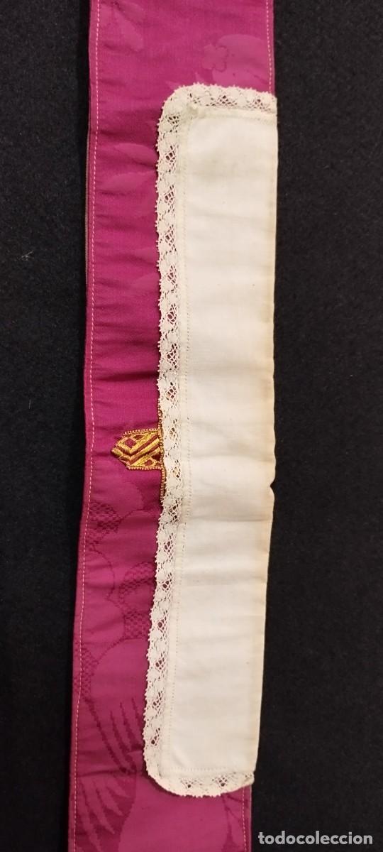 Antig&uuml;edades: ESTOLA SACERDOTAL ROSA - Foto 5