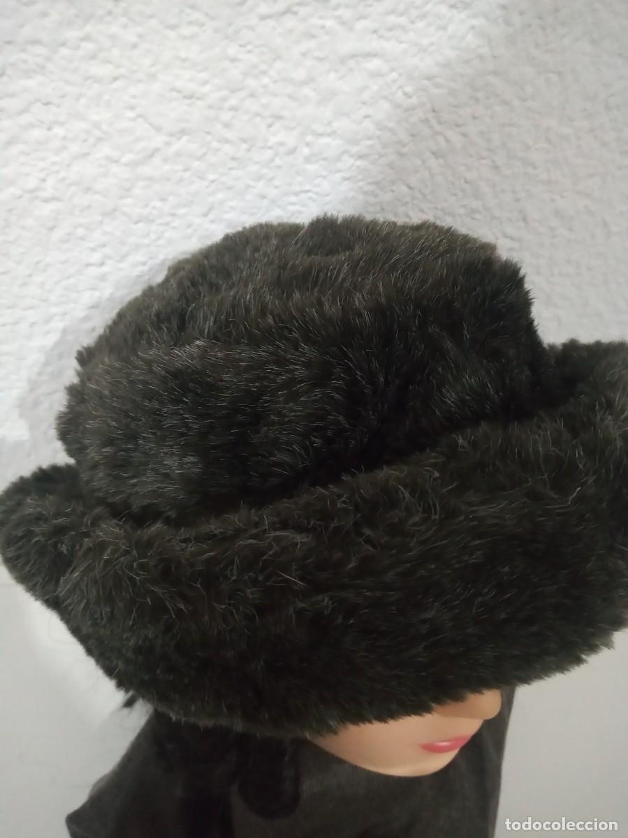 Antig&uuml;edades: ANTIGUO SOMBRERO O GORRO SIMIL DE PIEL - Foto 4