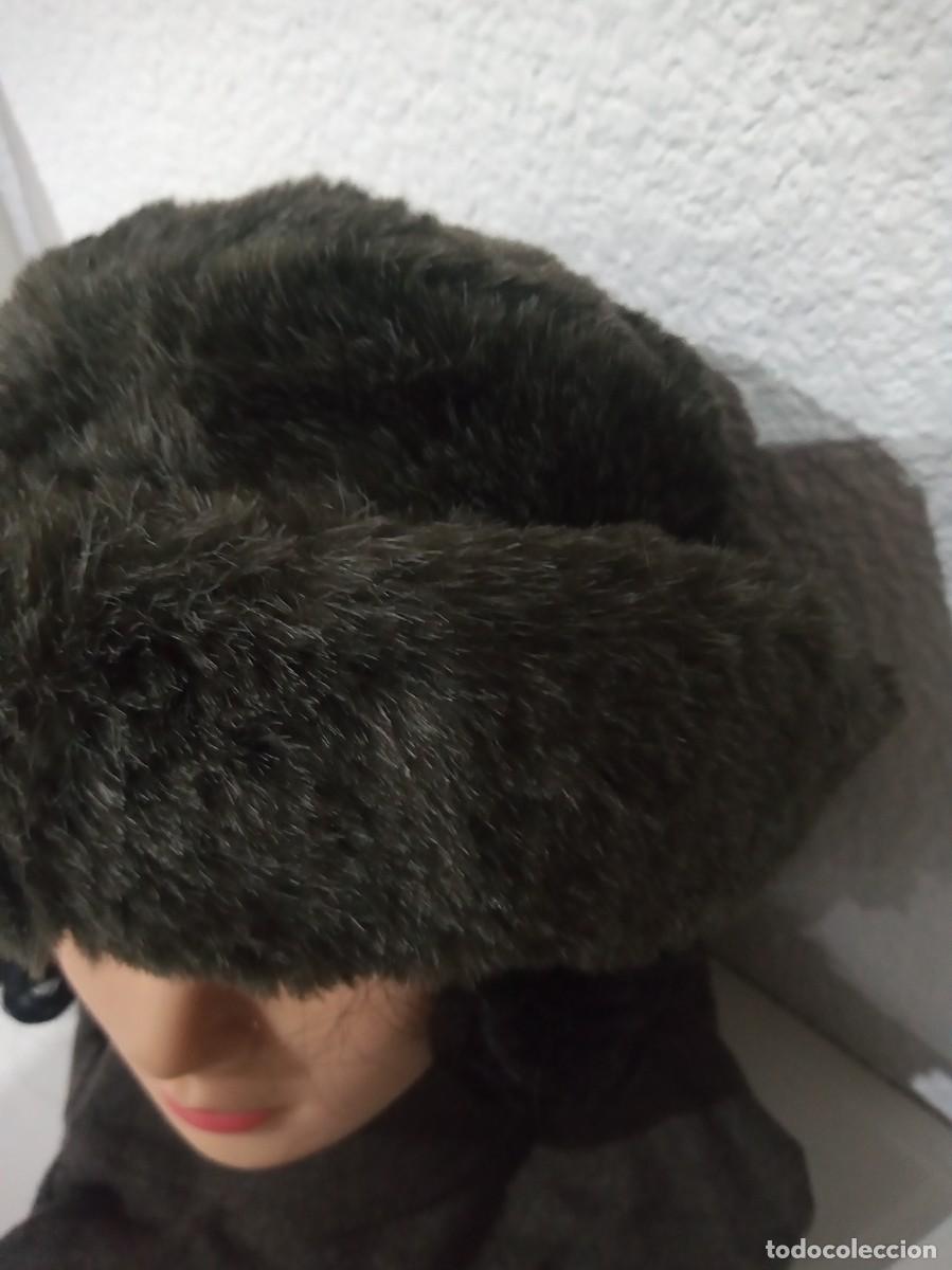 Antig&uuml;edades: ANTIGUO SOMBRERO O GORRO SIMIL DE PIEL - Foto 6