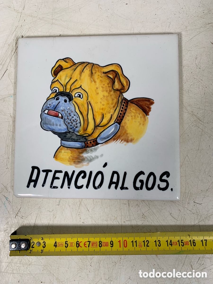 Antig&uuml;edades: 01_ Azulejo atenci&oacute; al Gos - Foto 2