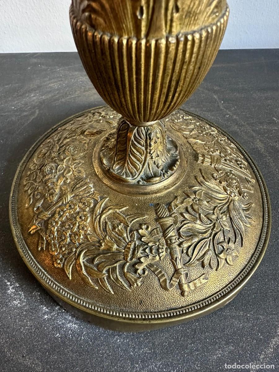 Antig&uuml;edades: CANDELERO EN BRONCE DORADO - Foto 4