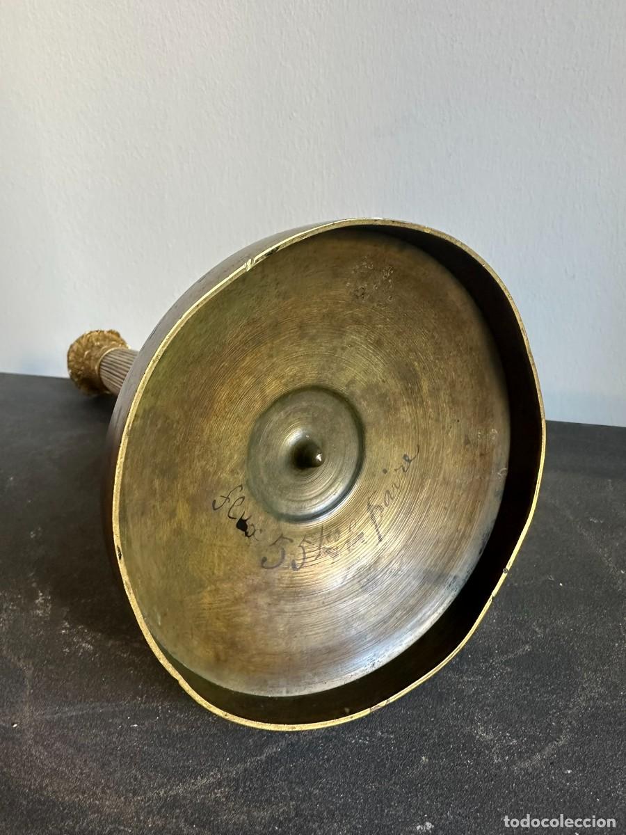Antig&uuml;edades: CANDELERO EN BRONCE DORADO - Foto 6