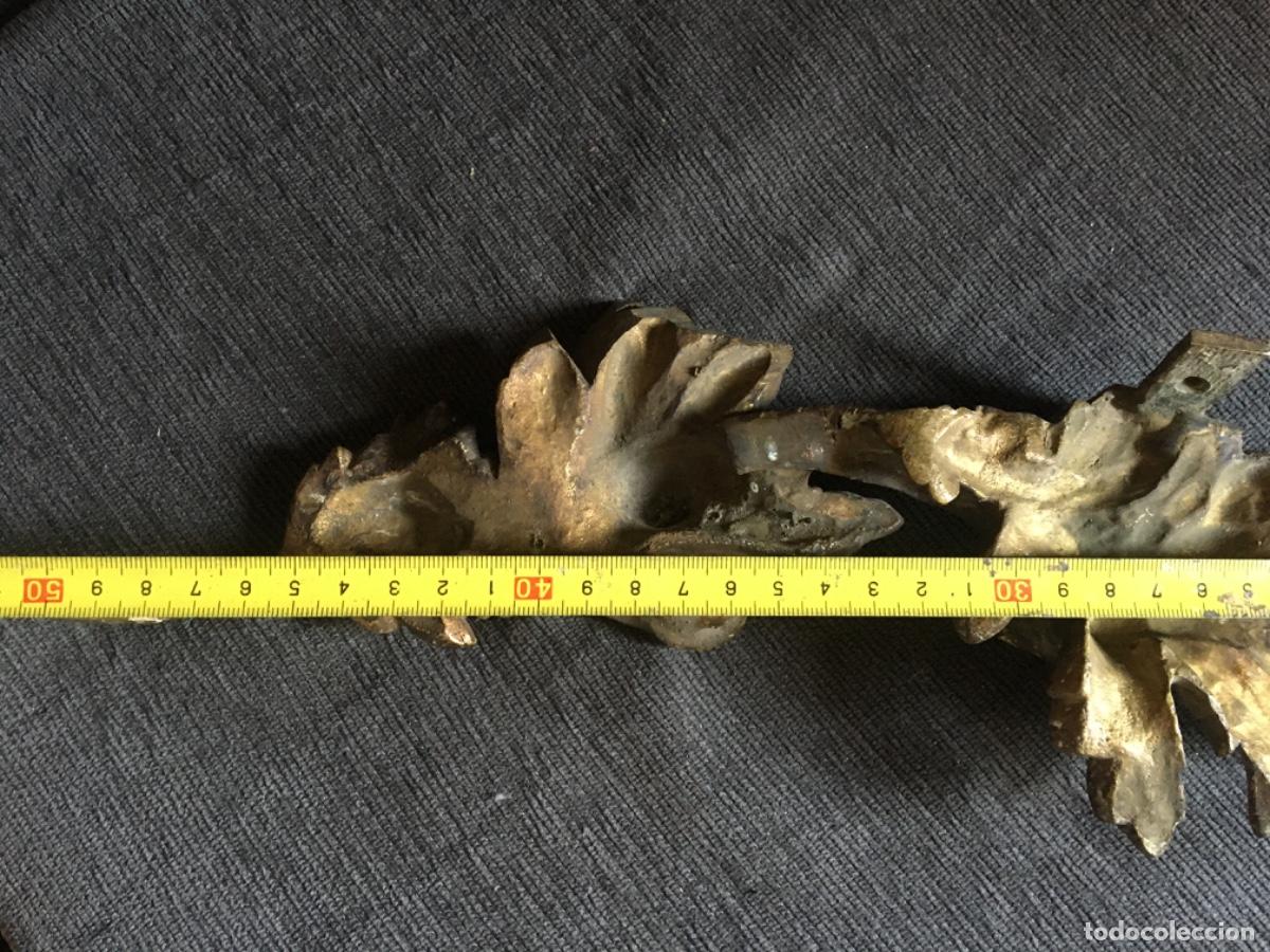 Antig&uuml;edades: Aplique bronces flores xix - Foto 3