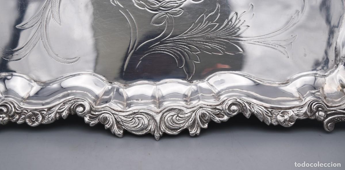 Antig&uuml;edades: Bandeja de plata - 40 cm - Foto 6