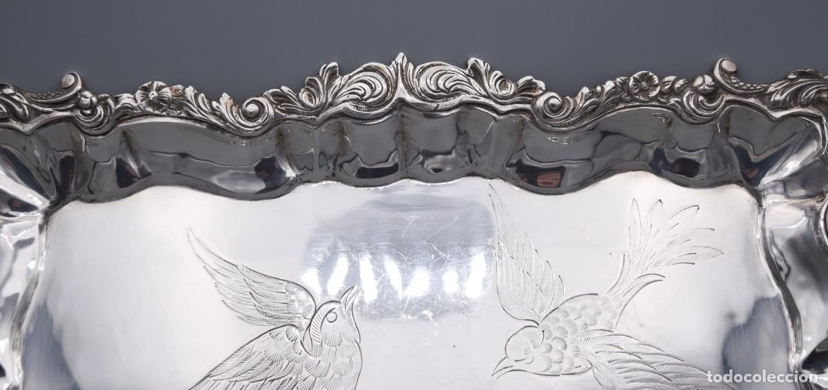 Antig&uuml;edades: Bandeja de plata - 40 cm - Foto 8
