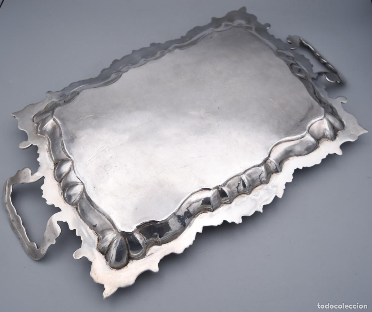 Antig&uuml;edades: Bandeja de plata - 40 cm - Foto 11