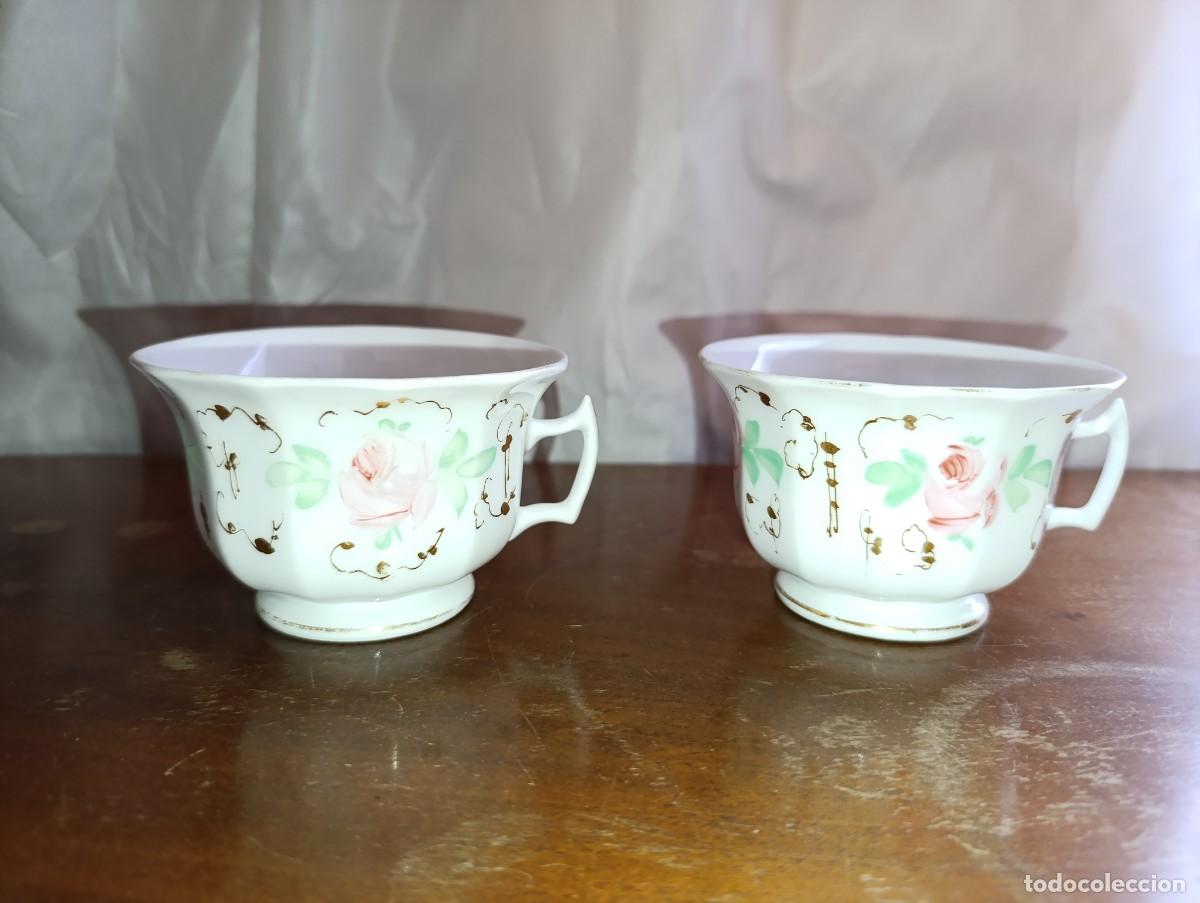 Antig&uuml;edades: tazas de te de porcelana sin marca - Foto 1