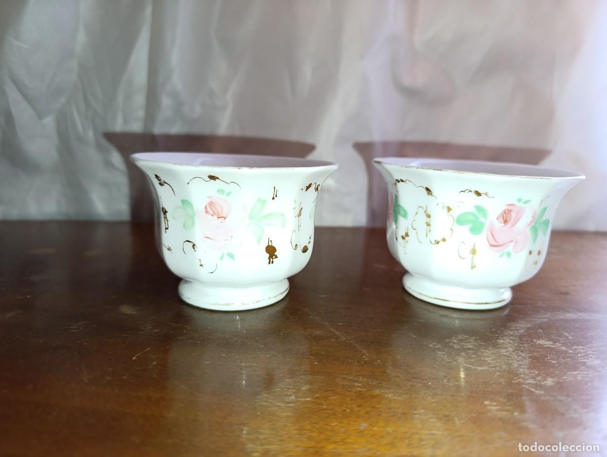 Antig&uuml;edades: tazas de te de porcelana sin marca - Foto 3
