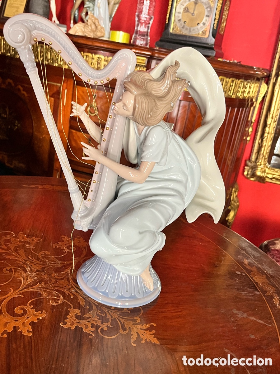 Antig&uuml;edades: Figura de Lladr&oacute; mujer con arpa - Foto 4