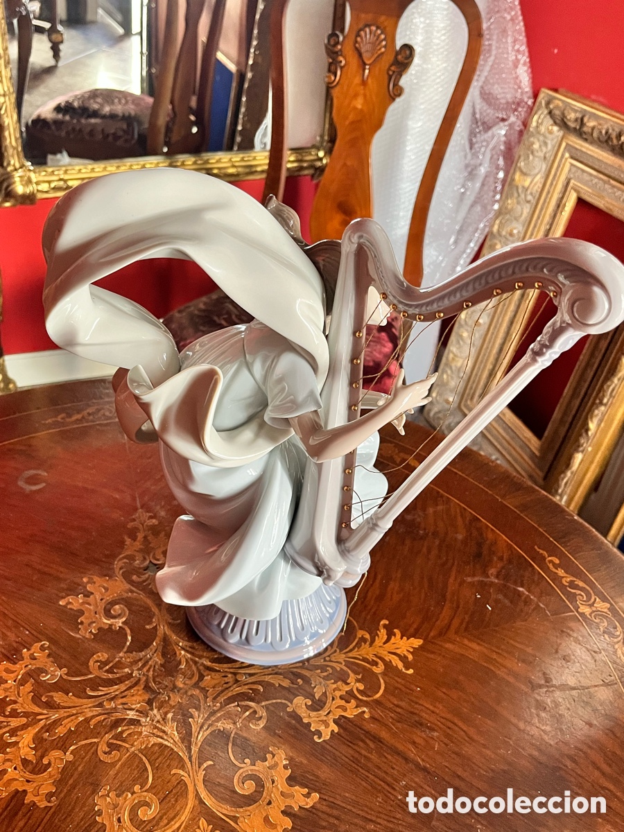 Antig&uuml;edades: Figura de Lladr&oacute; mujer con arpa - Foto 5