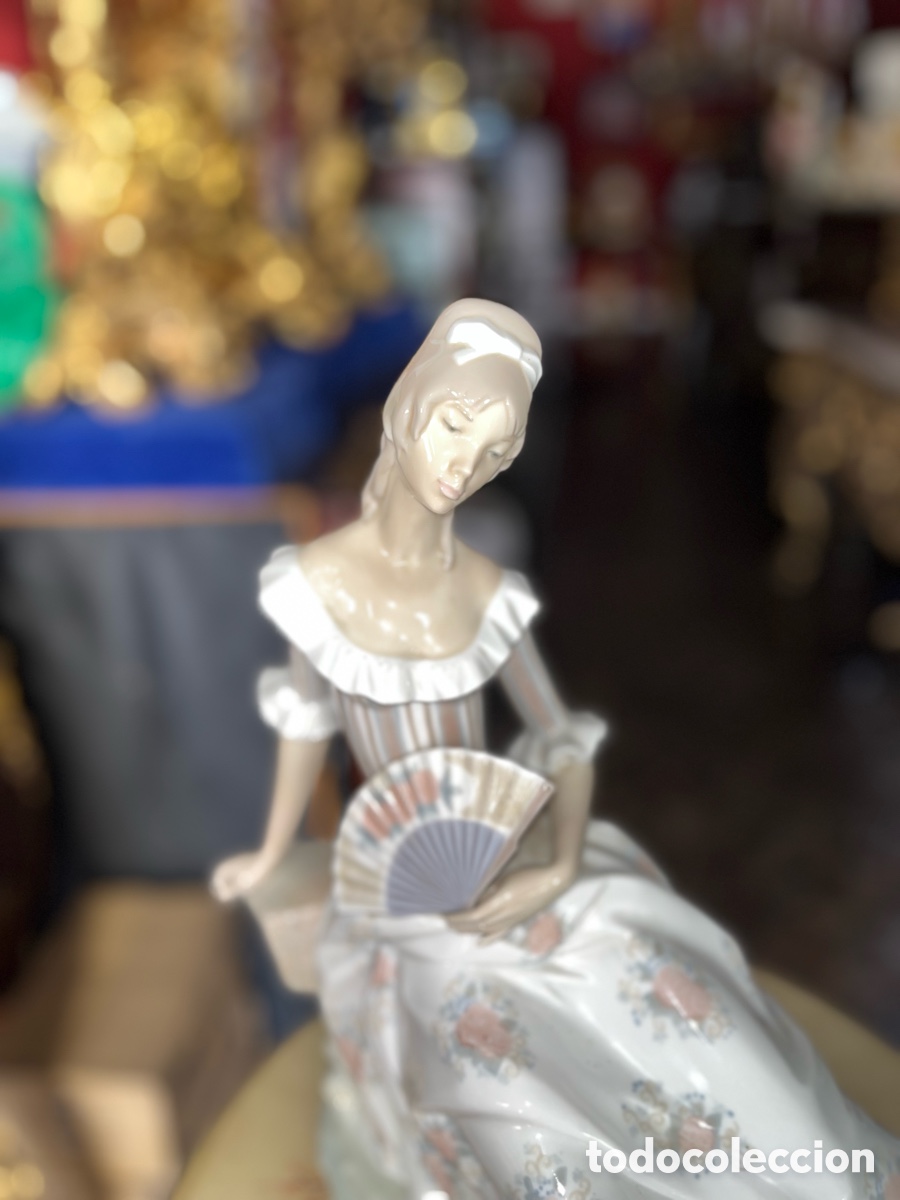 Antig&uuml;edades: Lladr&oacute;,mujer con abanico - Foto 2