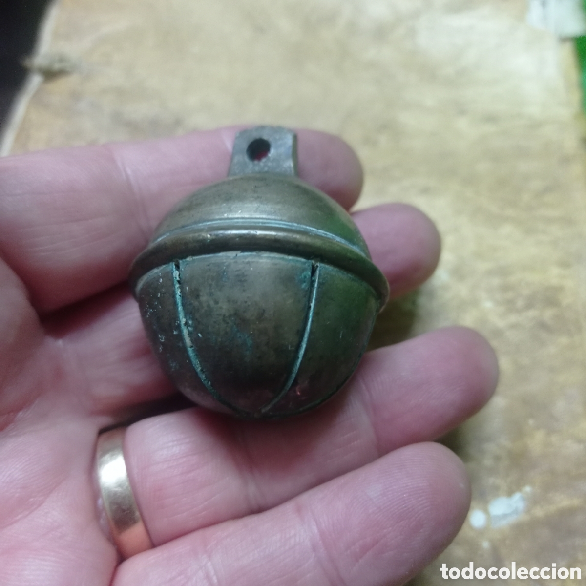 Antig&uuml;edades: Antiguo Cascabel de bronce - Foto 2