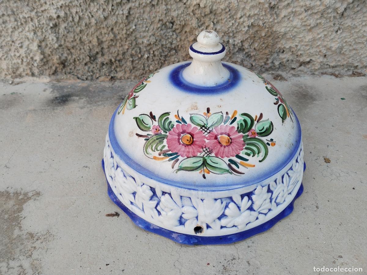 Antig&uuml;edades: macetero colgante de ceramica - Foto 5