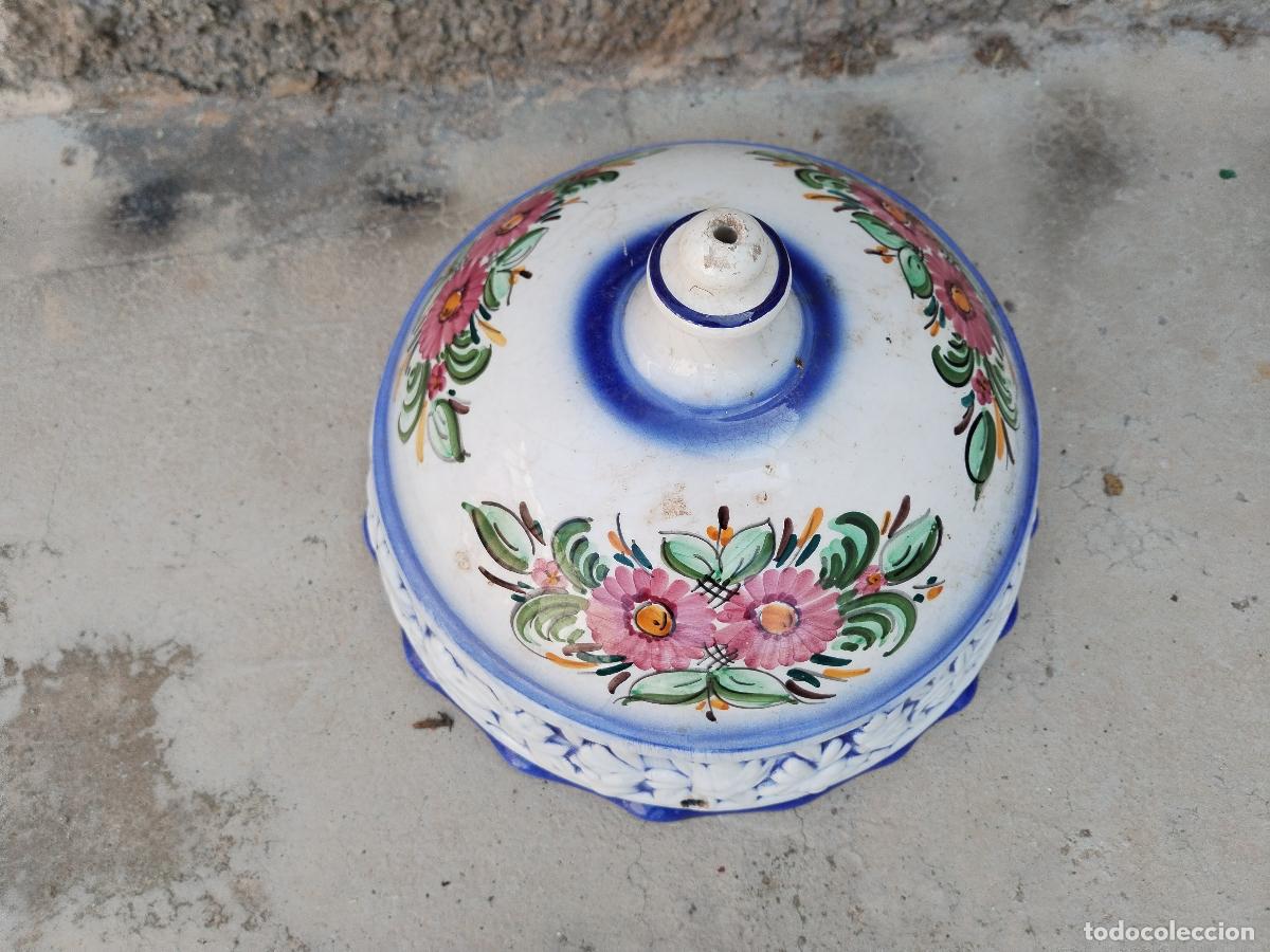 Antig&uuml;edades: macetero colgante de ceramica - Foto 7