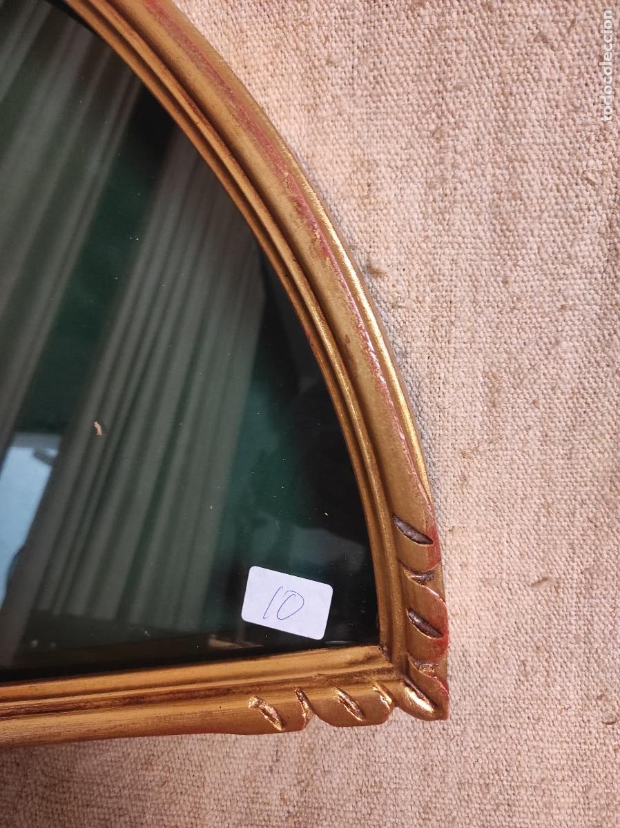 Antig&uuml;edades: abaniquera madera dorada 65*40 - Foto 4