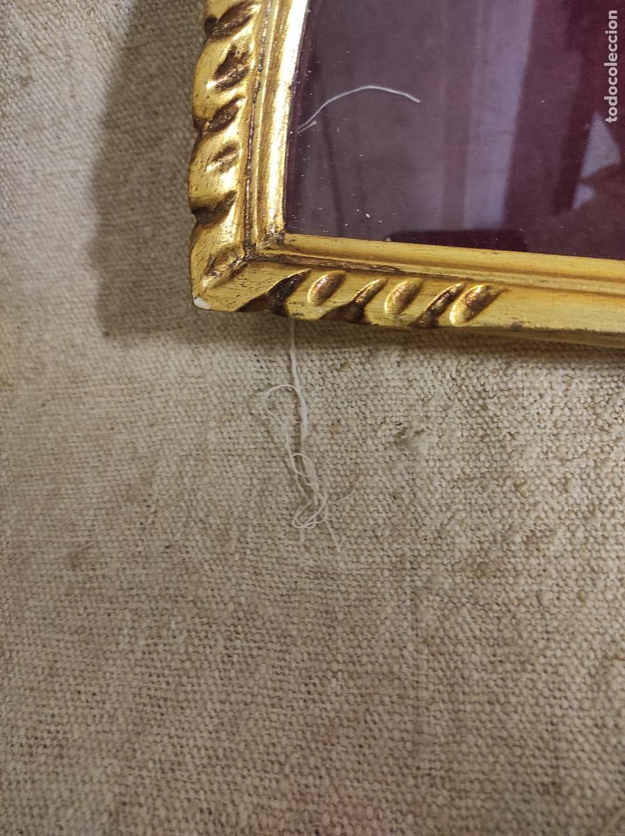 Antig&uuml;edades: abaniquera madera dorada 55*31 - Foto 2