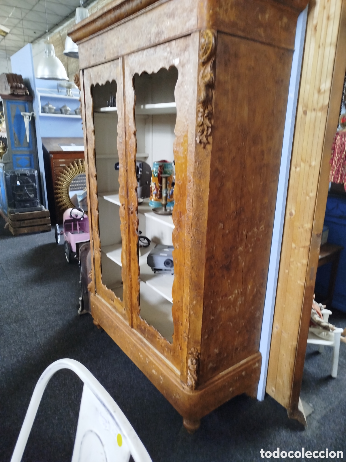 Antig&uuml;edades: Librer&iacute;a de pintada de madera - Foto 3