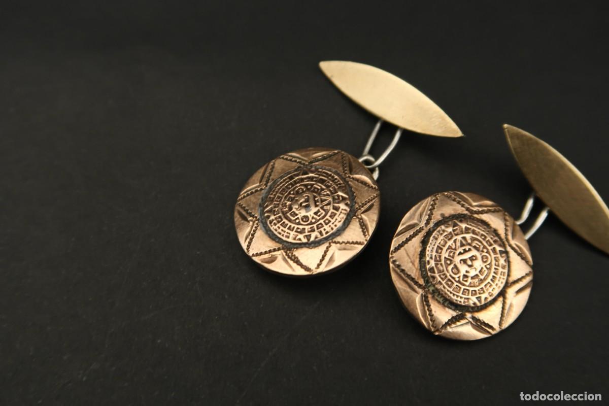 Antig&uuml;edades: Antiguos Gemelos de Oro y Plata - Foto 4