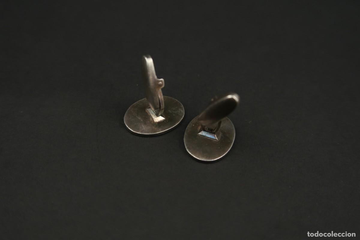 Antig&uuml;edades: Antiguos Gemelos de Plata y Esmaltes - Foto 7