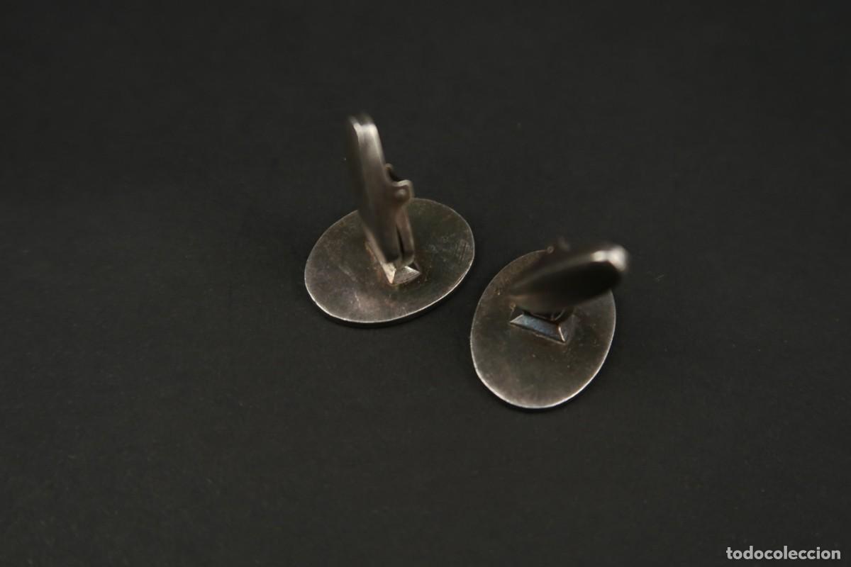Antig&uuml;edades: Antiguos Gemelos de Plata y Esmaltes - Foto 8