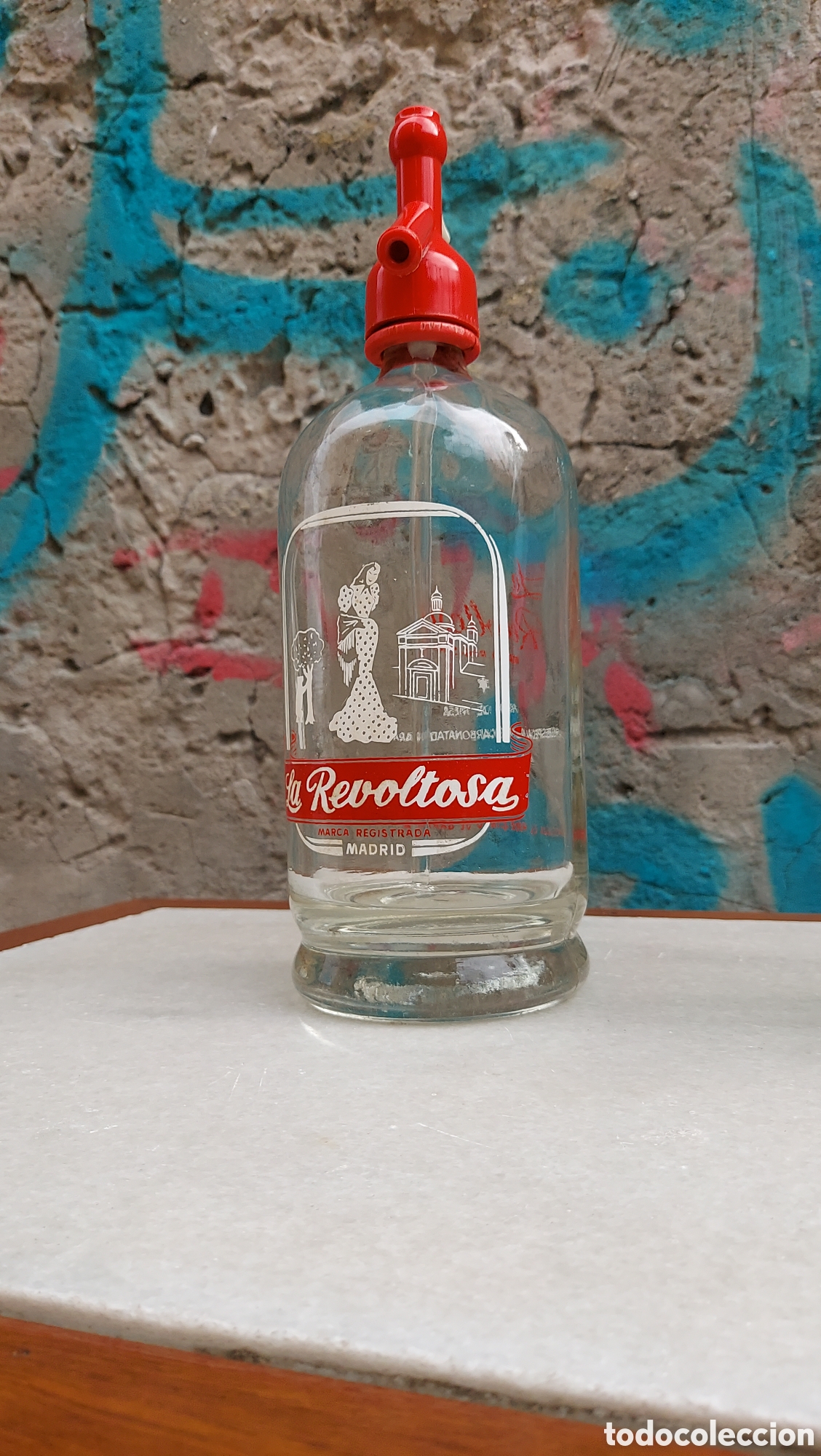 Antig&uuml;edades: Conjunto botella y sif&oacute;n La Revoltosa - Foto 4