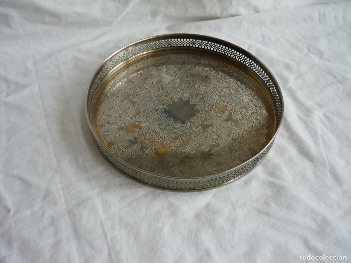 Antig&uuml;edades: Antigua bandeja plateada Cavalier Inglaterra - Foto 2
