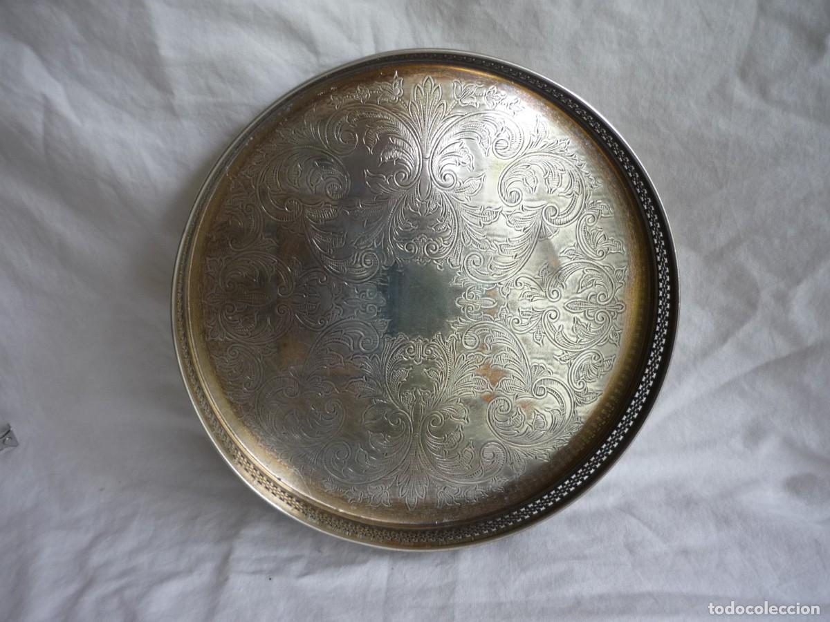 Antig&uuml;edades: Antigua bandeja plateada Cavalier Inglaterra - Foto 3