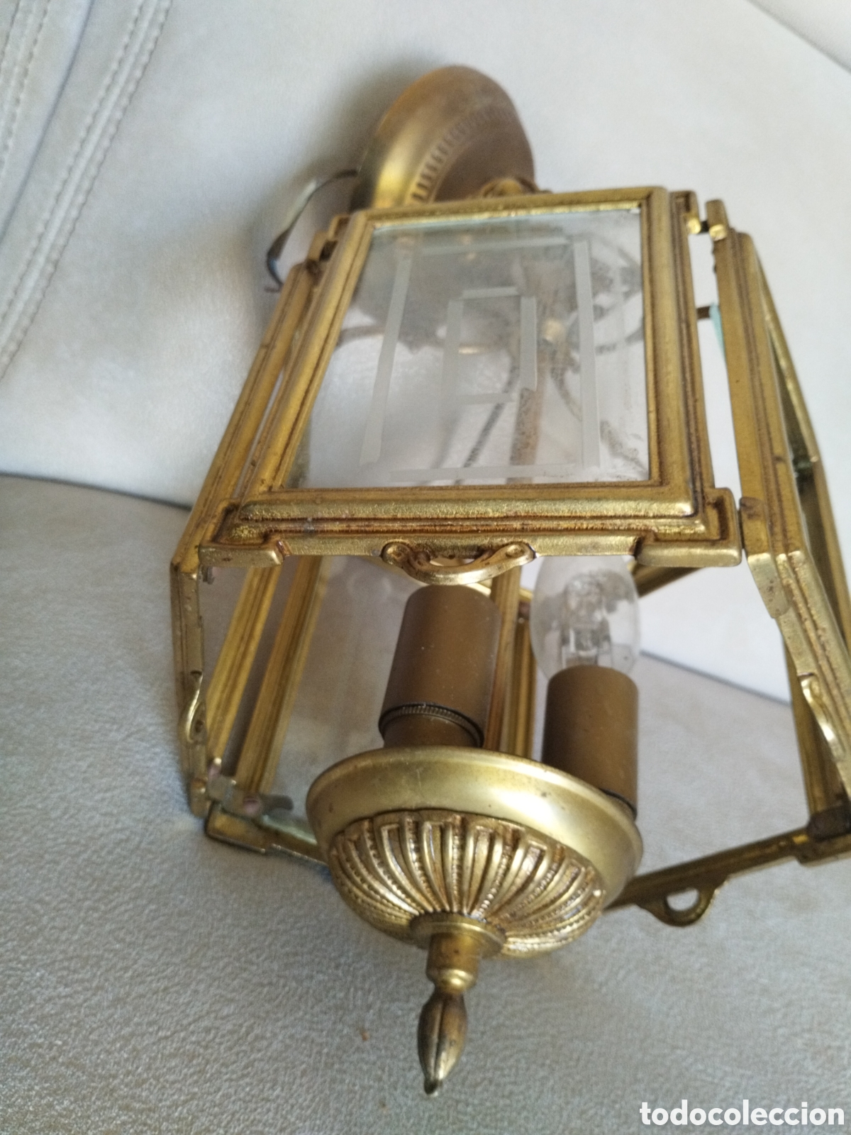 Antig&uuml;edades: * FAROL DE BRONCE. (Rf:B/ ) - Foto 3