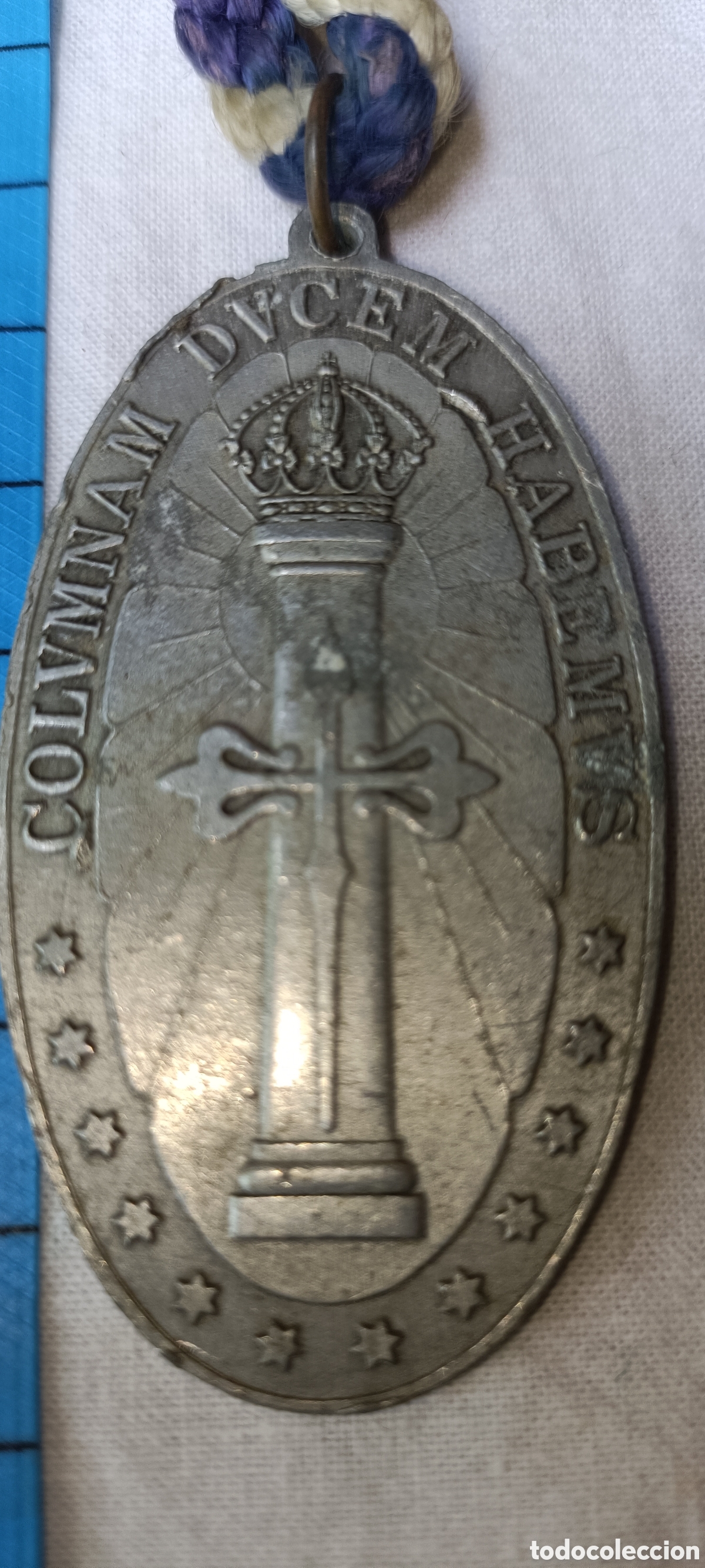 Antig&uuml;edades: Medalla Caballeros Nuestra Se&ntilde;ora del Pilar - Foto 3