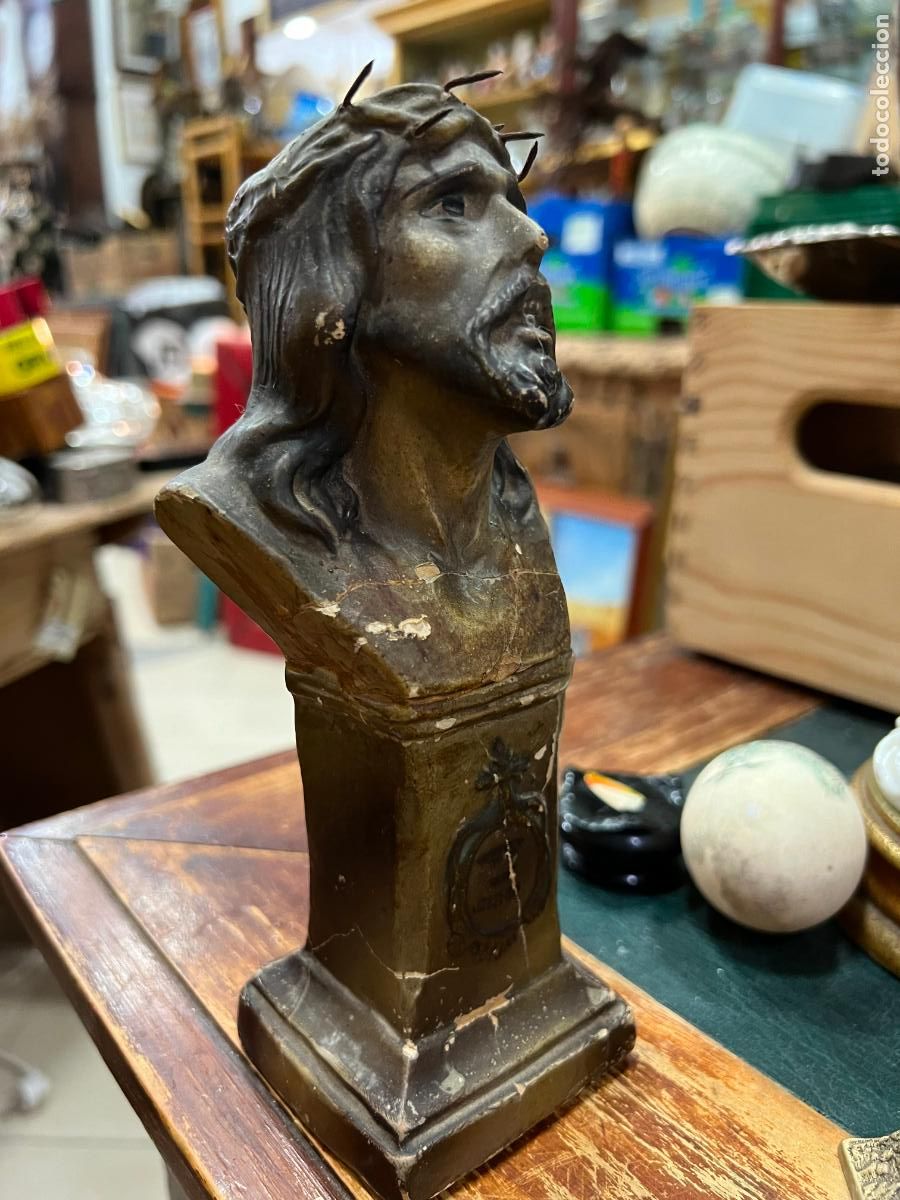 Antiques: ANTIGUA IMAGEN CRISTO DE LIMPIAS DE TERRACOTA - MEDIDA 19,5 CM