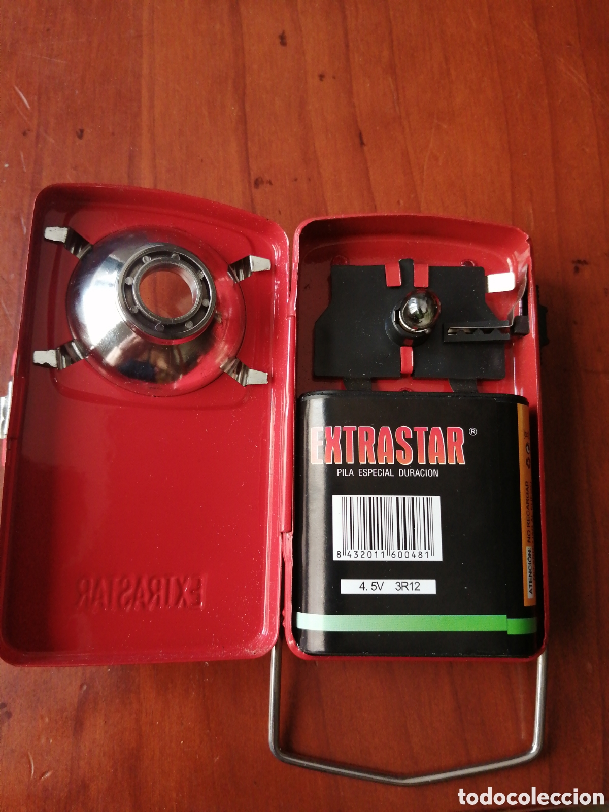 Antig&uuml;edades: LINTERNA PETACA VINTAGE EXTRASTAR DE BOLSILLO - Foto 3