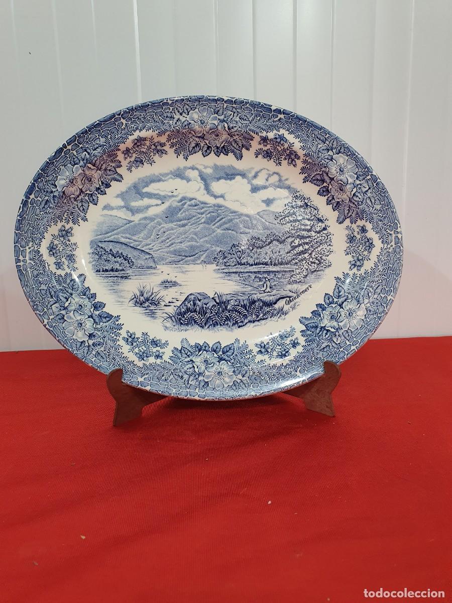 Antig&uuml;edades: -Bandeja Porcelana EIT England, imagen Lago Windermere VINTAGE