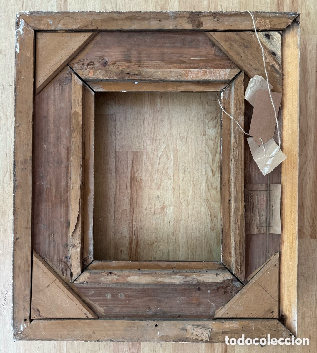 Antig&uuml;edades: Marco dorado del siglo XIX - Foto 6