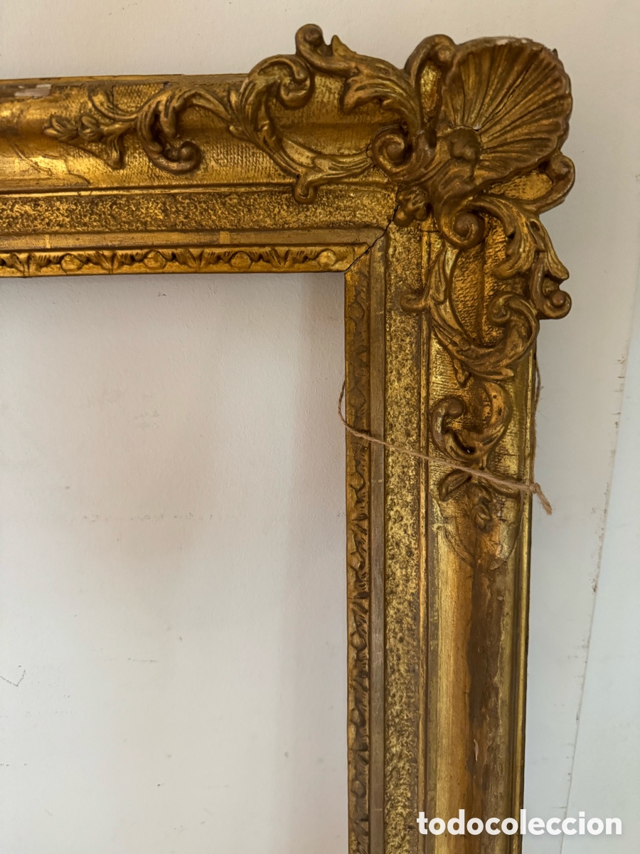 Antig&uuml;edades: Marco dorado del siglo XIX - Foto 2
