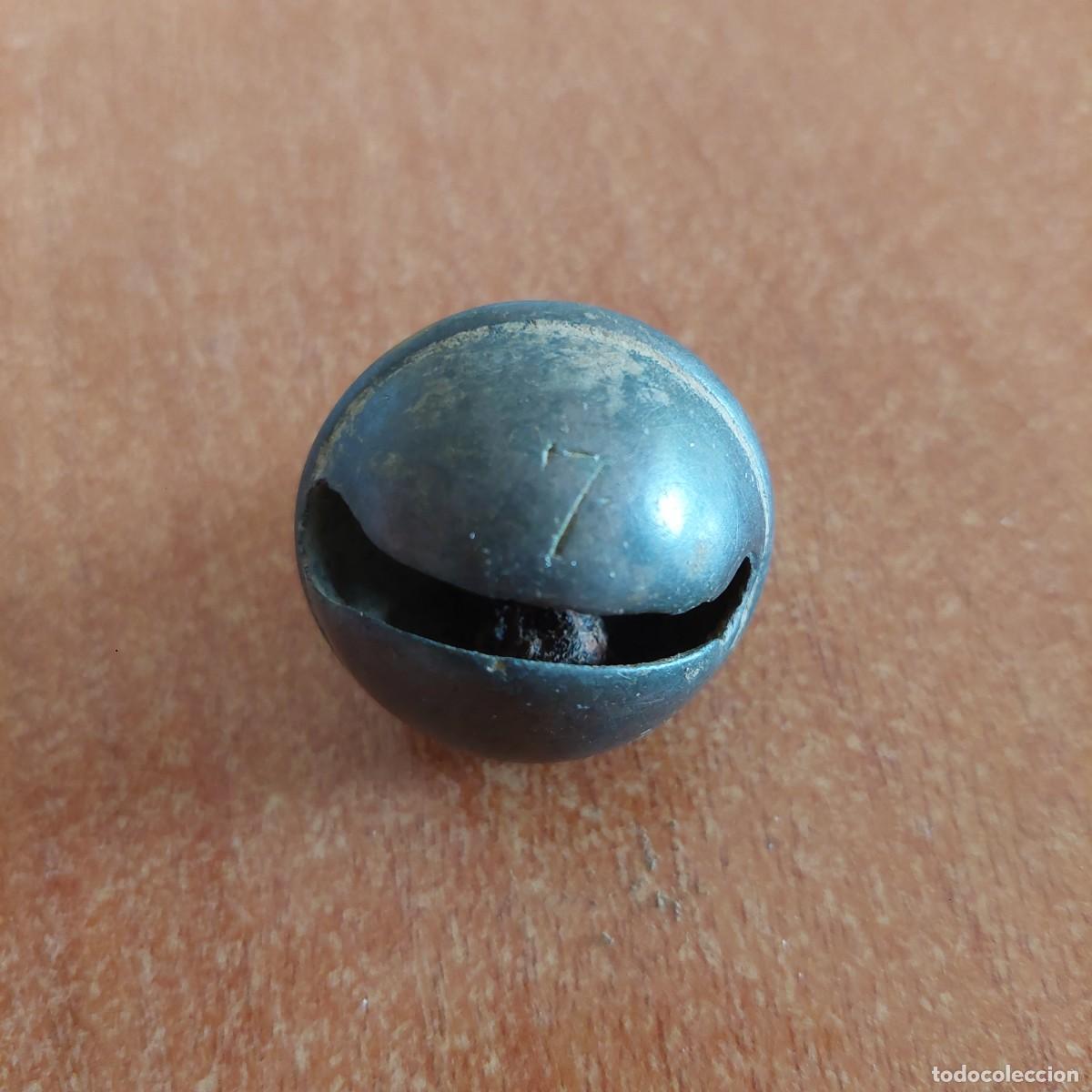 Antig&uuml;edades: Antiguo cascabel de bronce - Foto 4