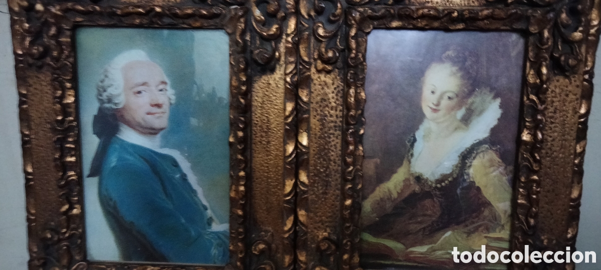 Antig&uuml;edades: PAREJA DE MARCOS PAN DE ORO - Foto 2