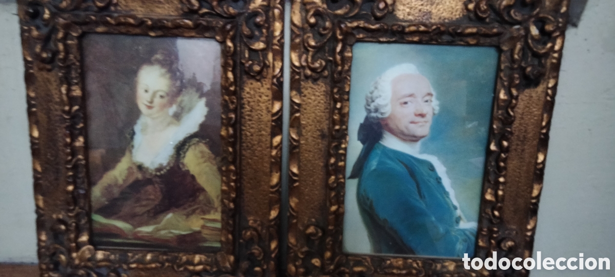 Antig&uuml;edades: PAREJA DE MARCOS PAN DE ORO - Foto 1
