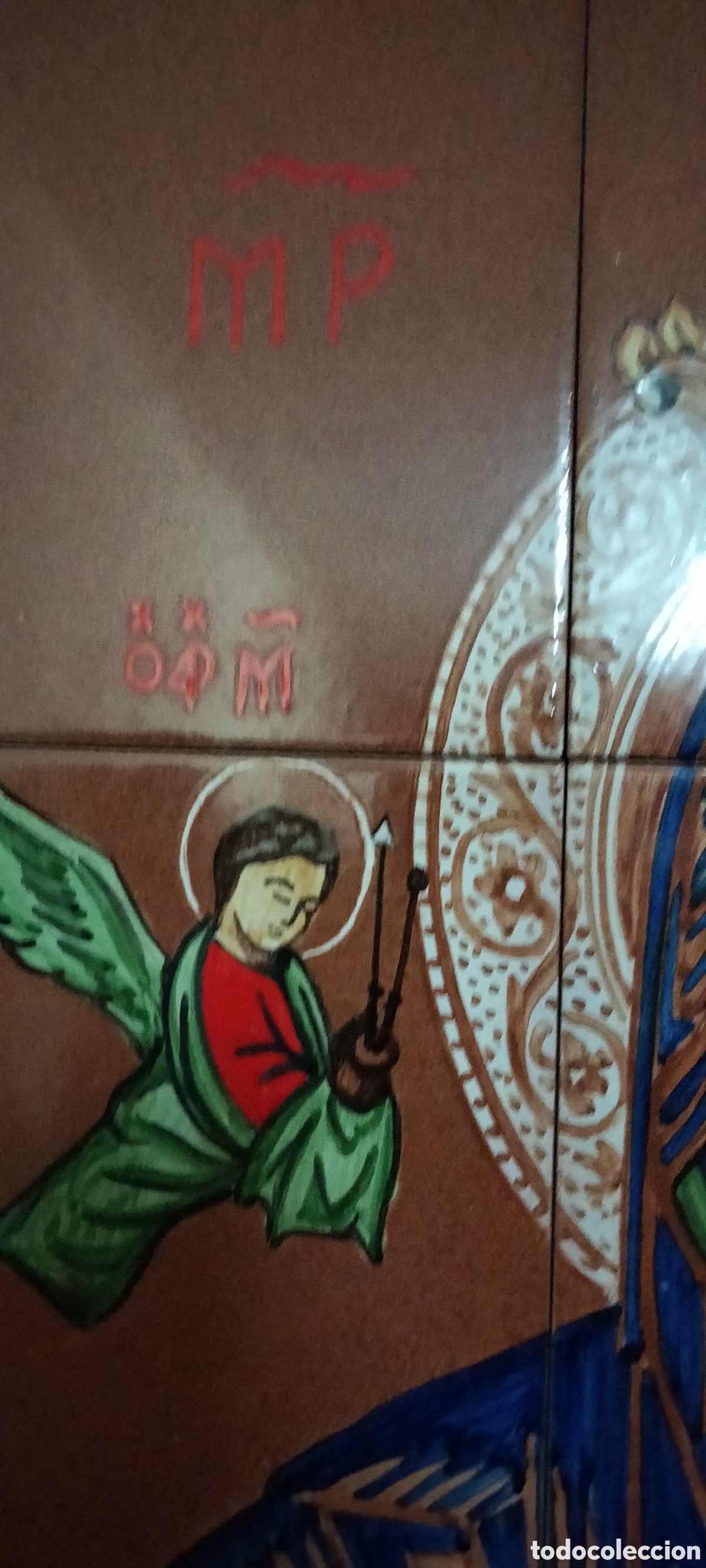 Antig&uuml;edades: MOSAICO DE AZULEJOS VIRGEN - Foto 8