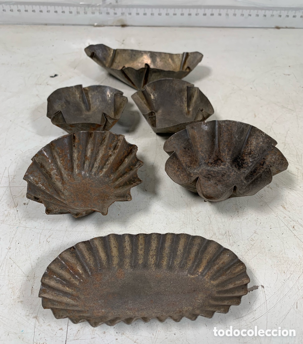Antig&uuml;edades: 01_ peque&ntilde;os moldes de pasteler&iacute;a - Foto 2